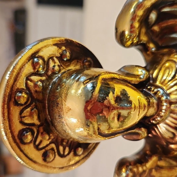 Napco Gold Angel Holder Japan National Potteries 7652 - Picture 2 of 9